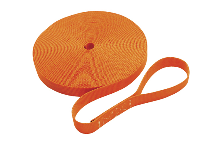Single Jackline with Loop - Orange, safety orange nylon webbing, C0240-0035-L-O, C0240-0045-L-O, C0240-0055-L-O
